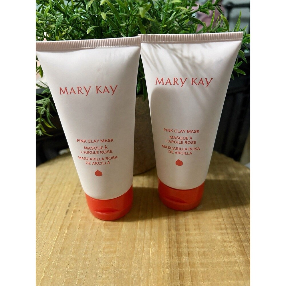 MARY KAY PINK CLAY MASK~LOT OF 2~FULL SIZE~WASH OFF MASK~ANTIOXIDANT PROPERTIES!